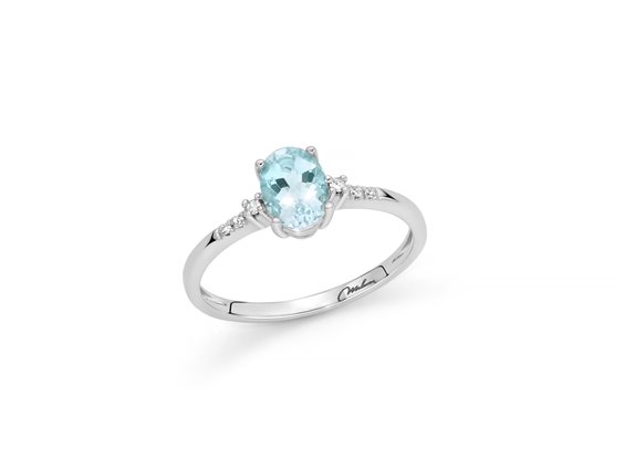 Anello Miluna Donna Acquamarina in Oro Acquamarina 0.67 Ct LID3772 - LID3772